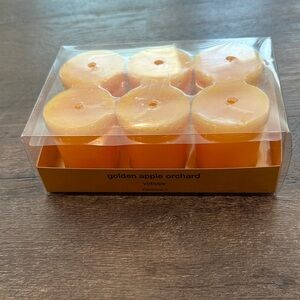 Pier 1 Golden Apple Orchard Votive Candle Pack Set of 6 - DISCONTINUED